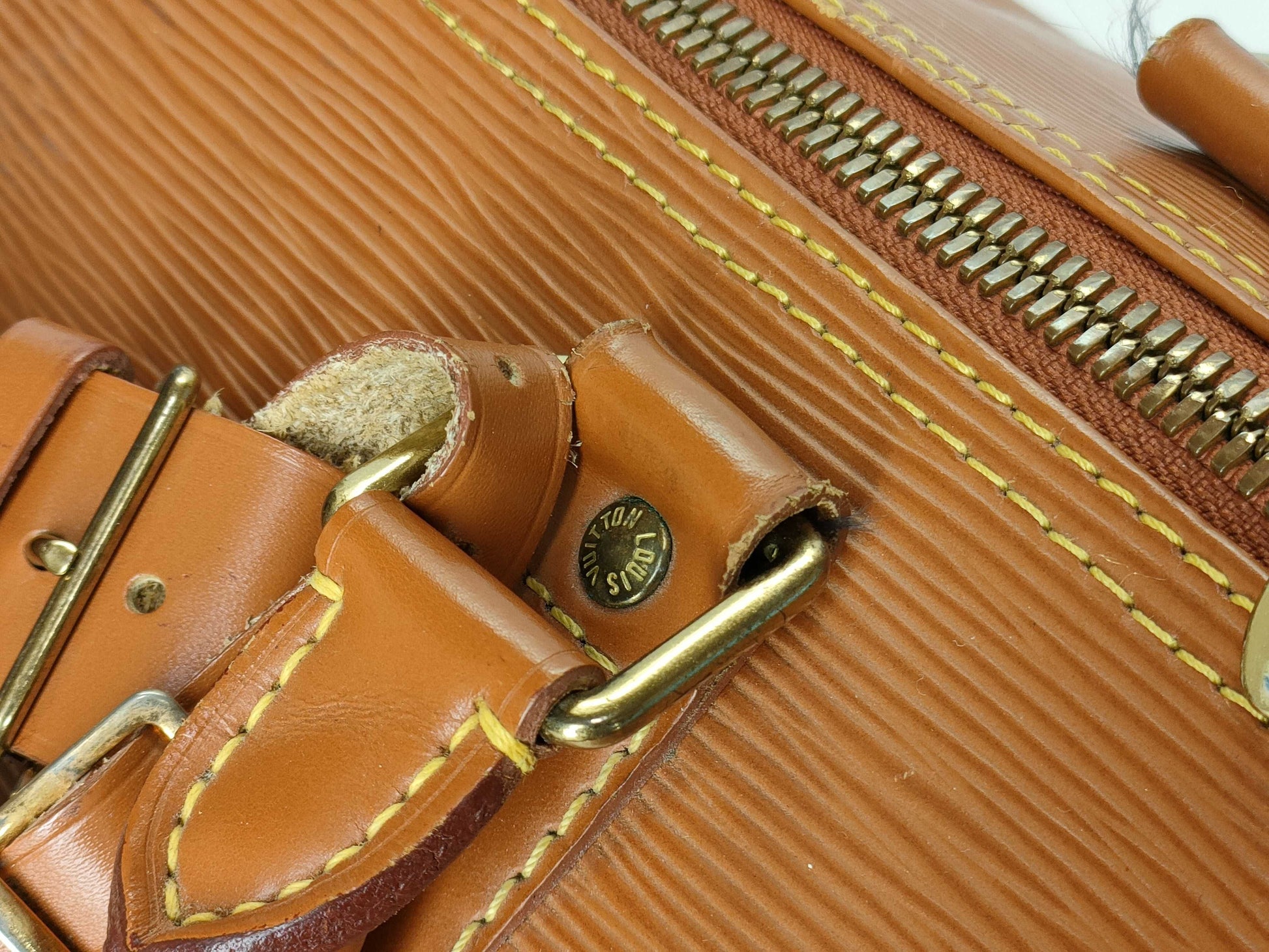 LOUIS VUITTON Epi M42968 Keepol 50 Epi Boston Bag