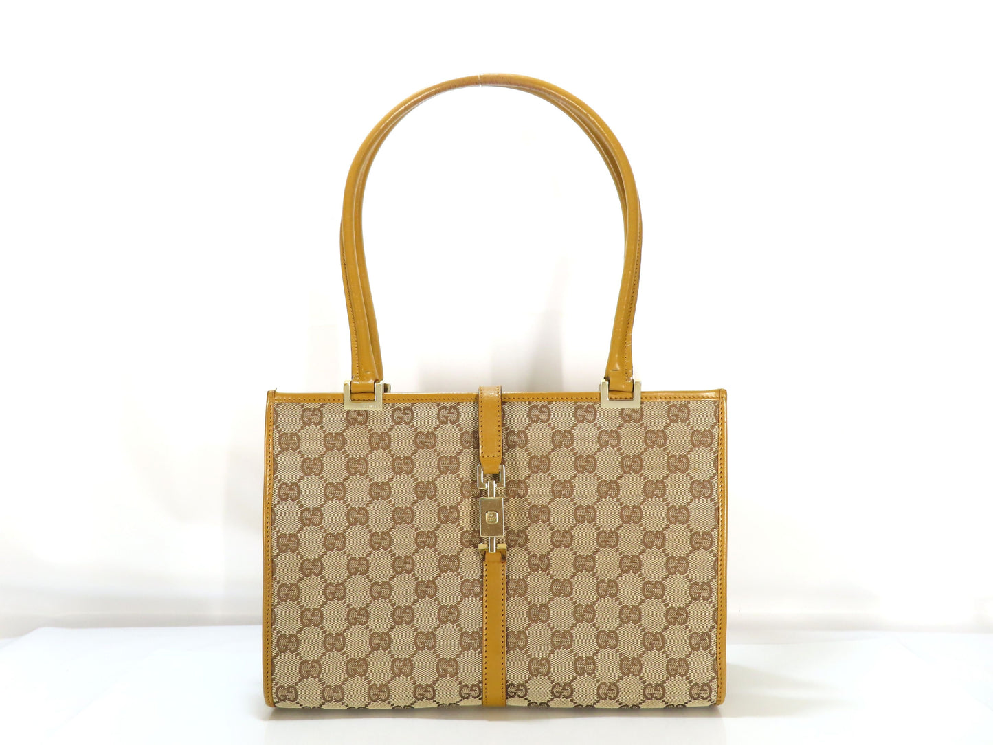 GUCCI Jackie Gucci Tote Bag Jackie Tea GG Campus Tote Bag