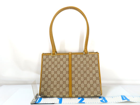 GUCCI Jackie Gucci Tote Bag Jackie Tea GG Campus Tote Bag