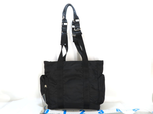 PRADA Nylon Prada Shoulder Black Side Pocket Shoulder Bag