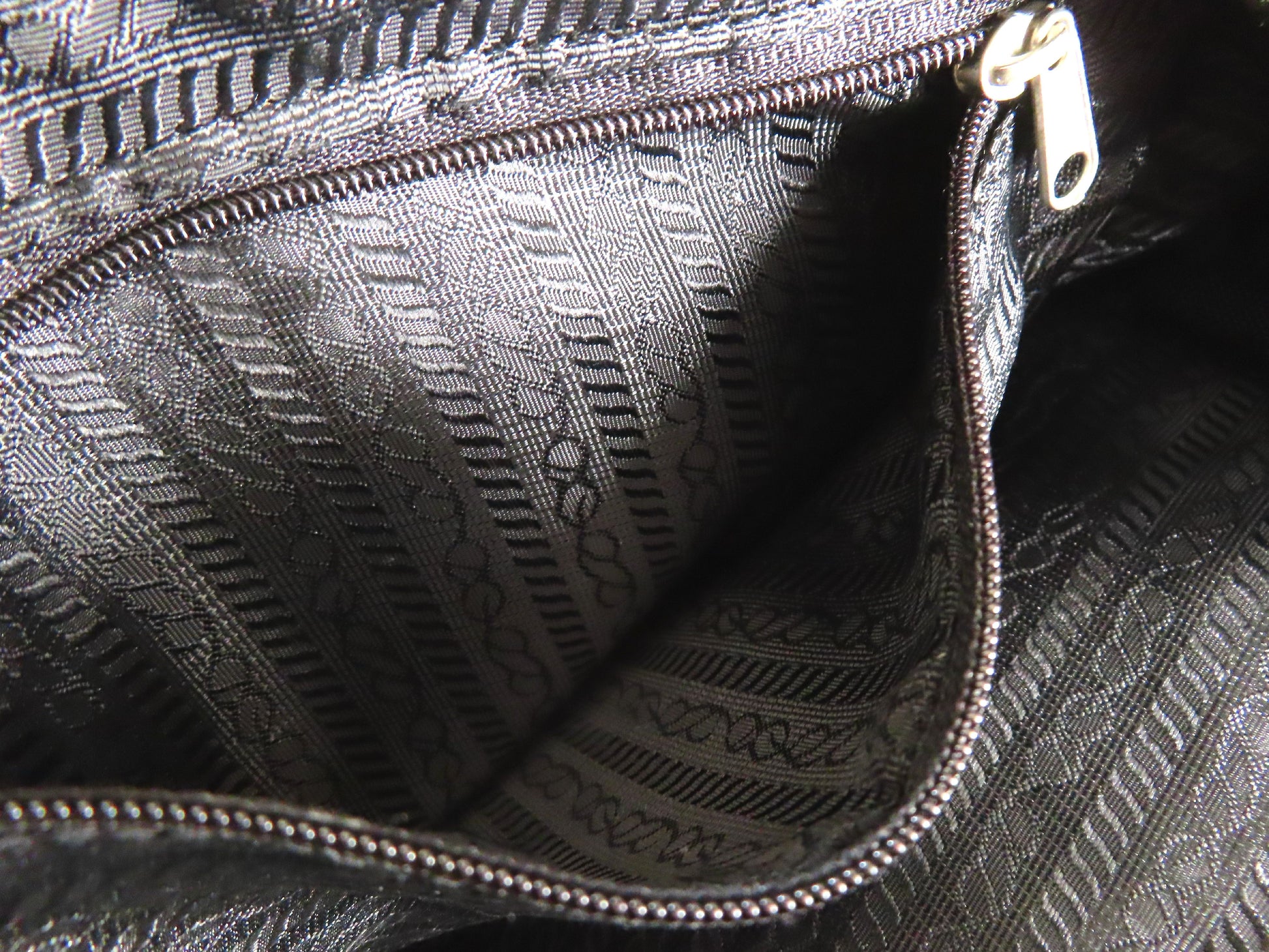 PRADA Nylon Prada Shoulder Black Side Pocket Shoulder Bag