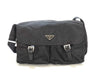 PRADA Nylon Prada Messenger Bag Black White Tag 114 Shoulder Bag