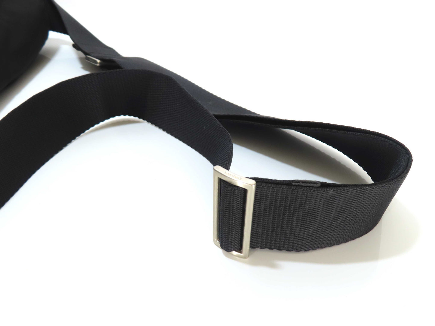 PRADA Nylon Prada Messenger Bag Black White Tag 114 Shoulder Bag
