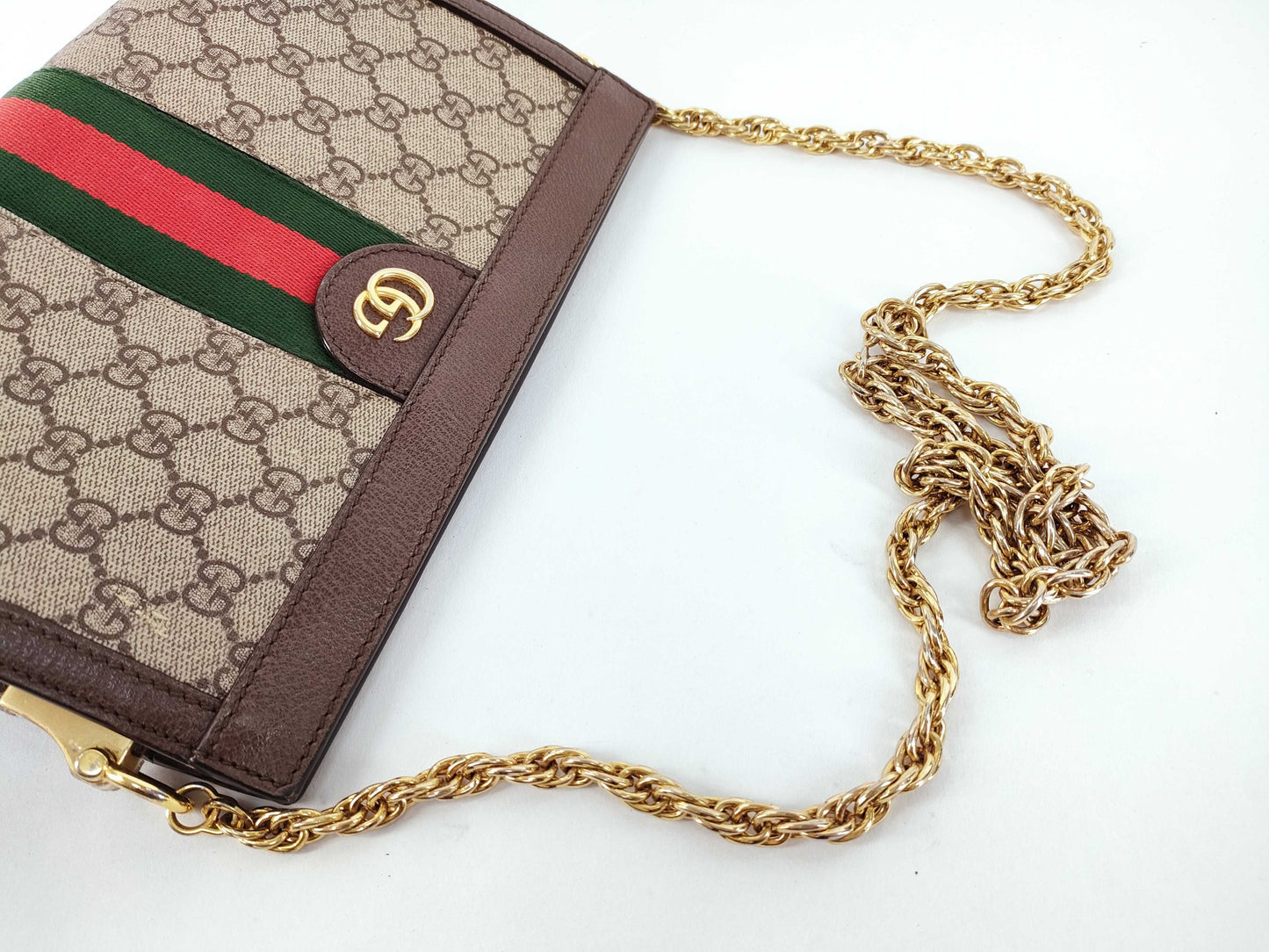 GUCCI GG Supreme GUCCI GG Supreme Ophidia Chain Shoulder Bag Shoulder Bag