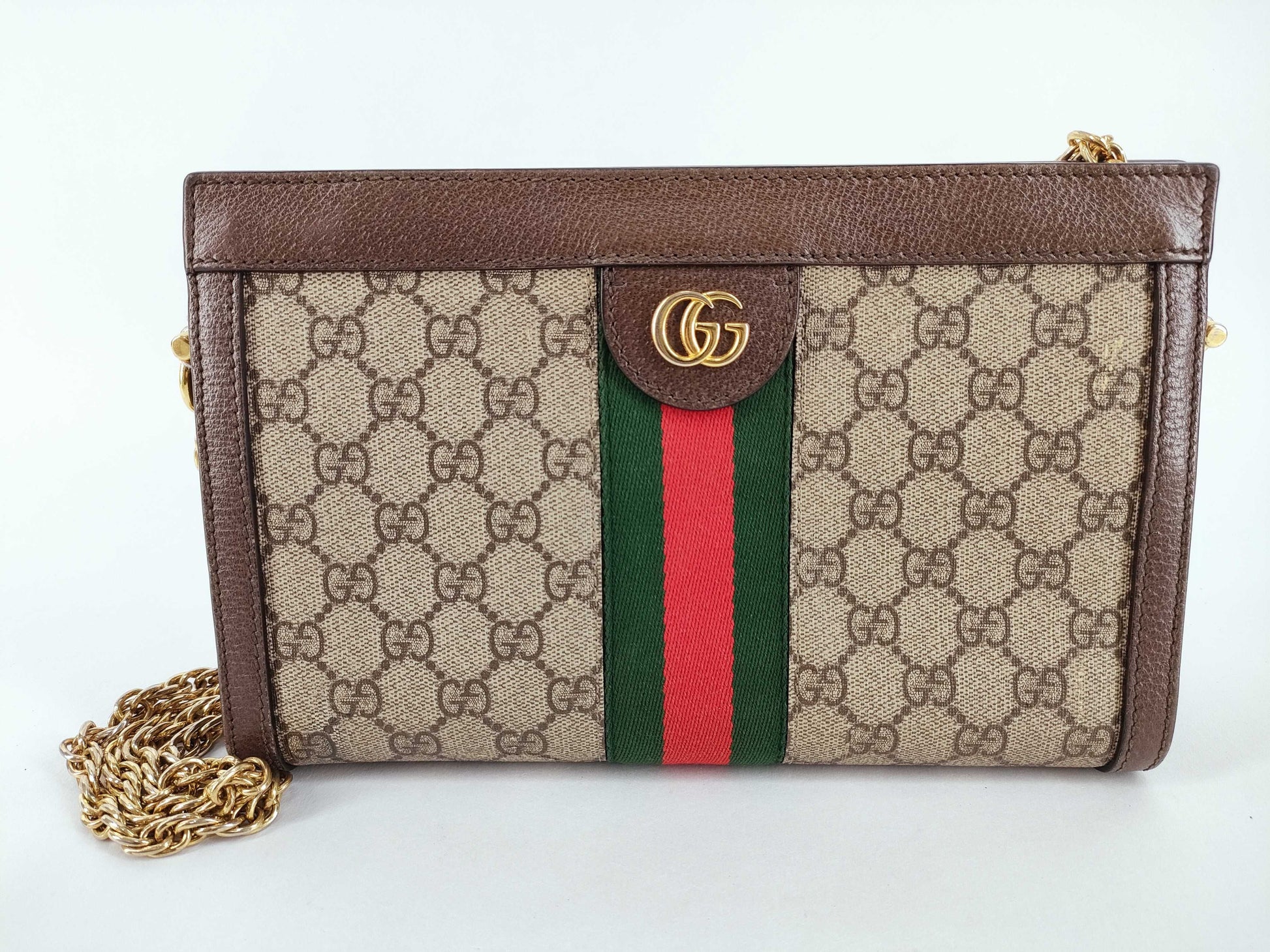 GUCCI GG Supreme GUCCI GG Supreme Ophidia Chain Shoulder Bag Shoulder Bag