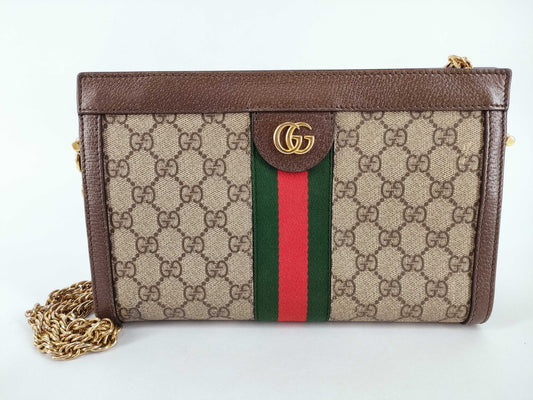 GUCCI GG Supreme GUCCI GG Supreme Ophidia Chain Shoulder Bag Shoulder Bag