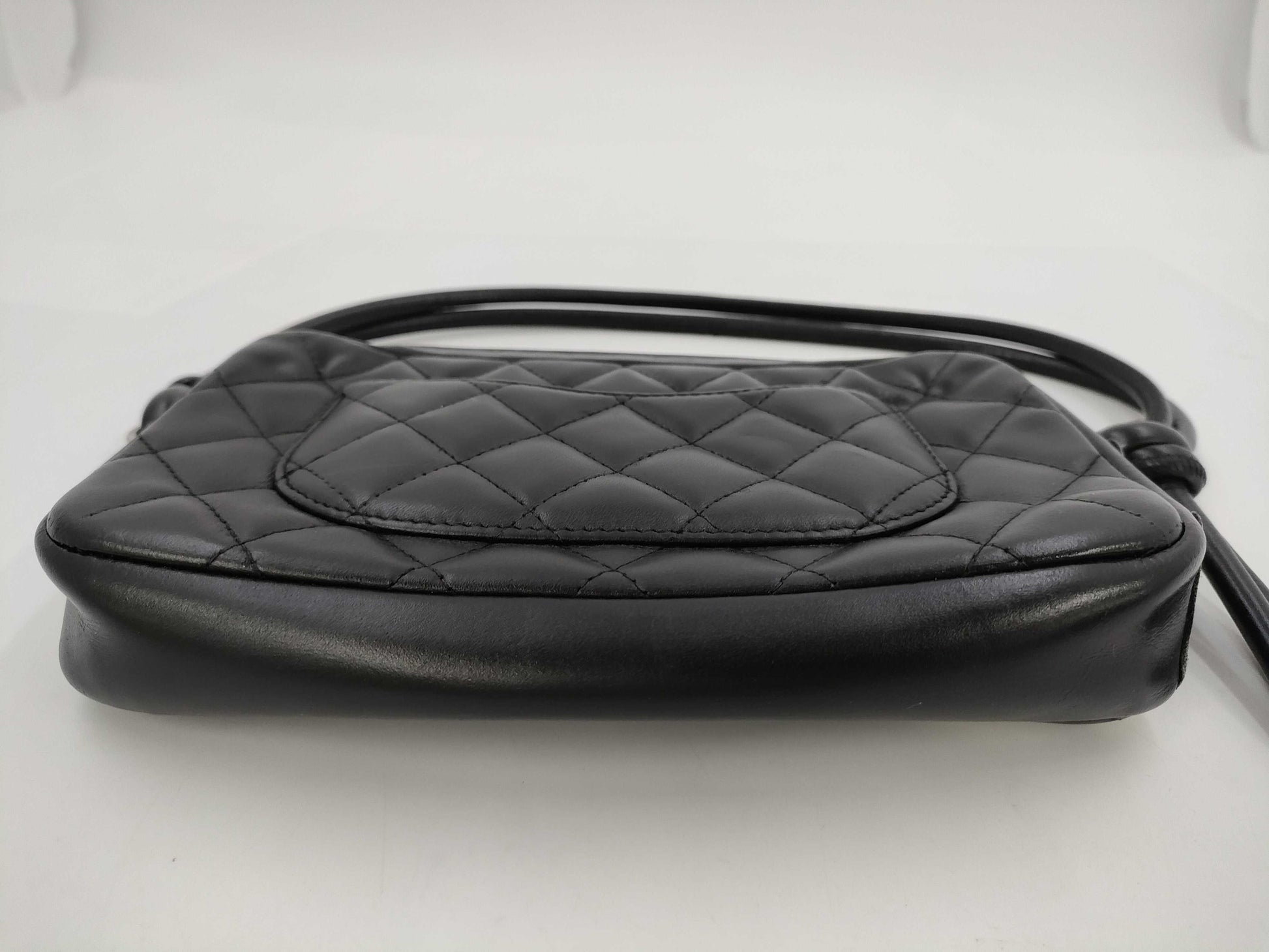 CHANEL Cambon Line Shoulder Bag Black with Seal