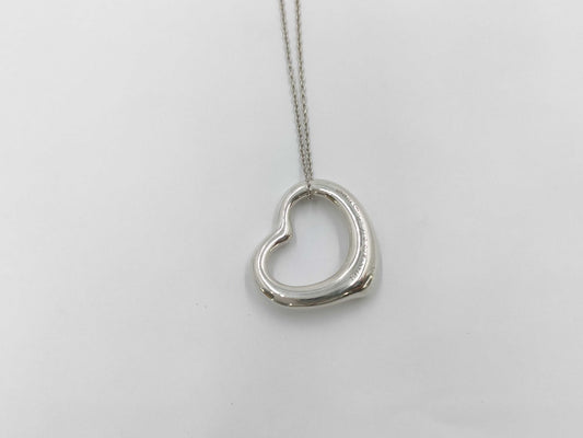 Tiffany & Co. Open Heart SV925 Pendant Necklace