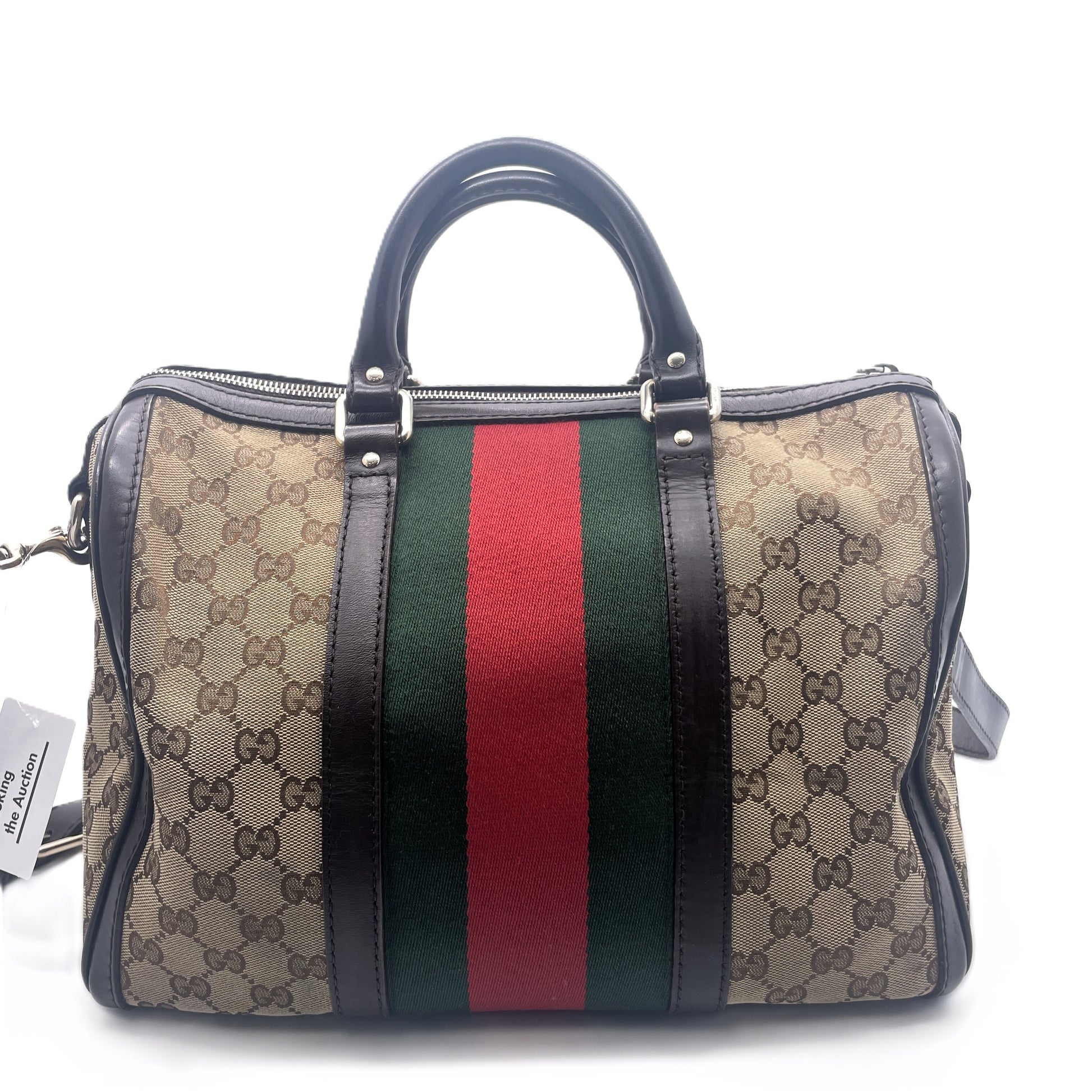 GUCCI Gucci Sherry Line Canvas 2way Boston Bag Boston Bag