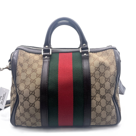 GUCCI Gucci Sherry Line Canvas 2-Way Boston Bag Boston Bag