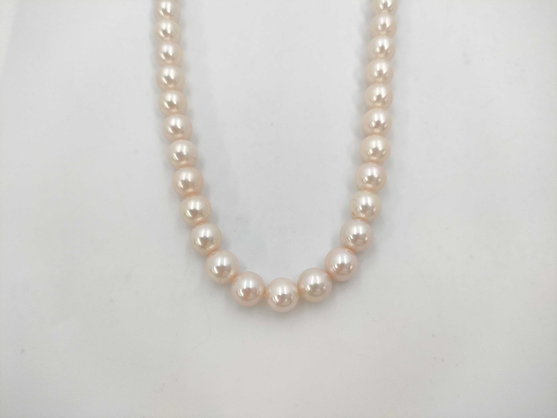 Pearl Diameter Approx. 7.4-7.7mm SV 36.2g Necklace