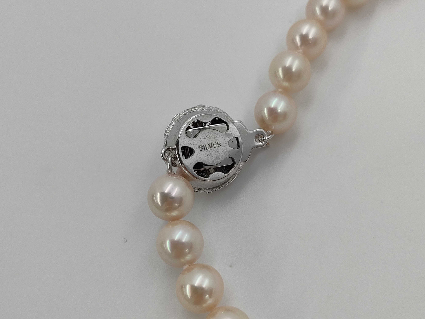 Pearl Diameter Approx. 7.4-7.7mm SV 36.2g Necklace