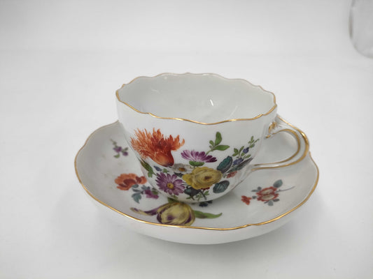 MEISSEN Cup Saucer Basic Flower Gotsuka Cup & Saucer
