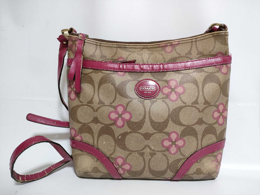 COACH Signature Flower F22021 Shoulder Bag
