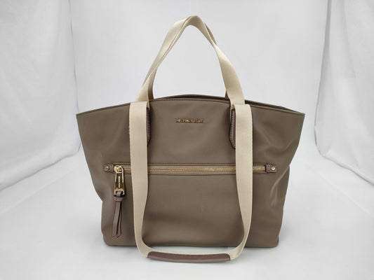 Michael Kors Greige Beige Nylon Tote Bag