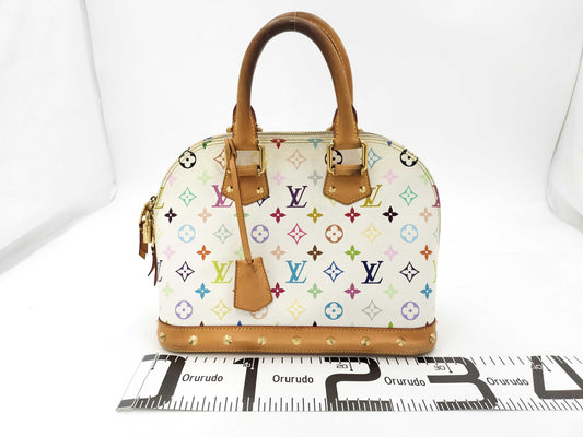 LOUIS VUITTON Vuitton Bag Multicolor Alma White M40443 Serial FL4113 Bag