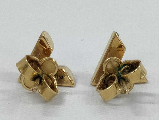 LOUIS VUITTON Essential V Earrings M68153 Serial LE0251 Earrings