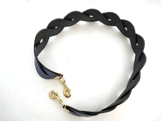 LOEWE LOEWE Wave Shoulder Strap Blue Leather Gold Strap