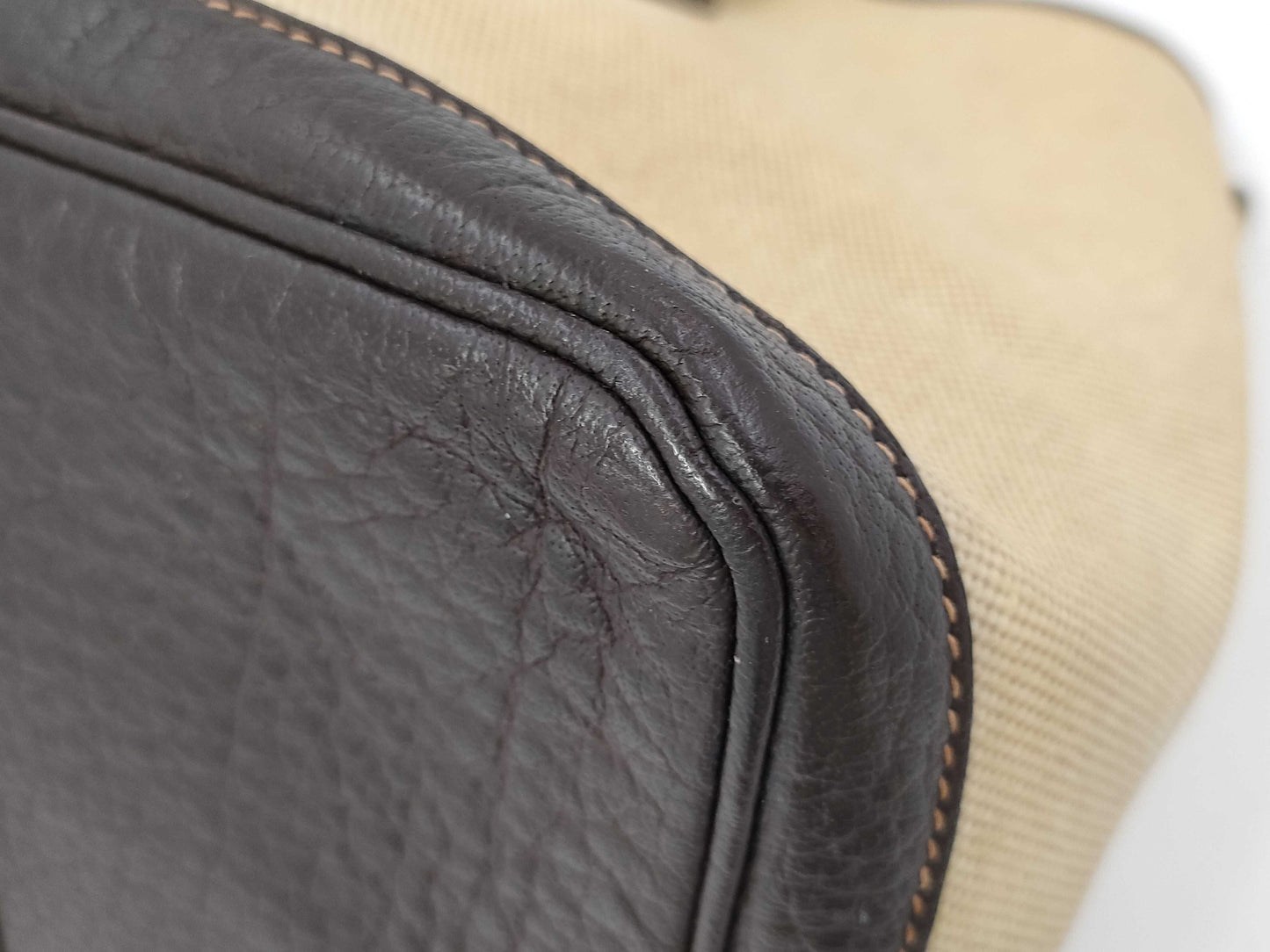 HERMES Garden Party PM Brown Tote Bag