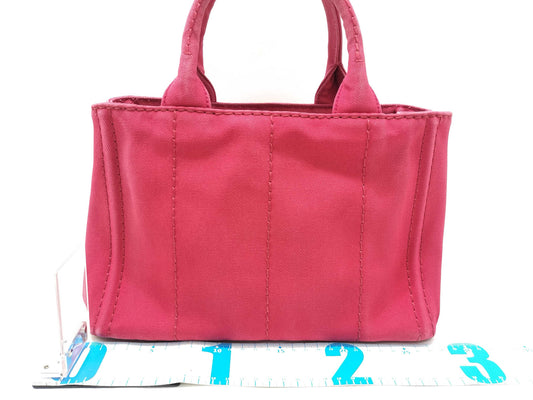 PRADA Prada Canapa Mini Handbag ST Red Handbag