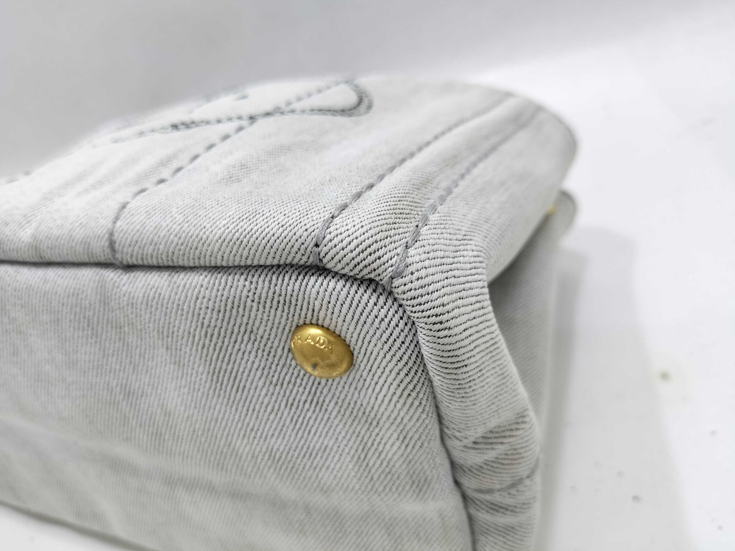 PRADA Kanapa Mini Bag ST Grey Handbag
