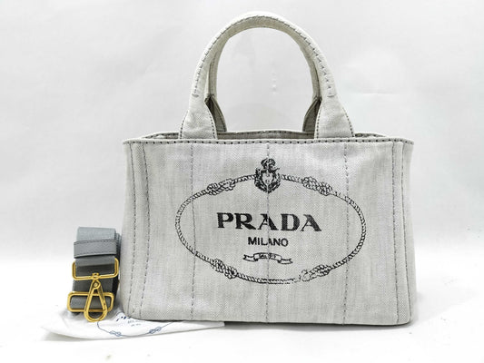 PRADA Kanapa Mini Bag ST Grey Handbag