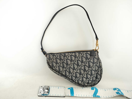 Dior Trotter Dior Trotter Saddle Handbag Pouch Bag Navy Pouch