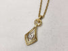NINA RICCI Logo Necklace GP/Rhinestone 42cm Necklace