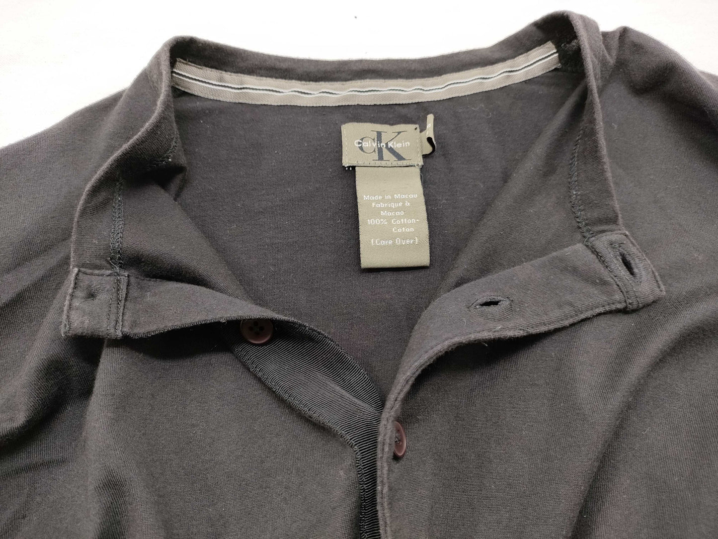 Calvin Klein Long T-Shirt Top Black M Top