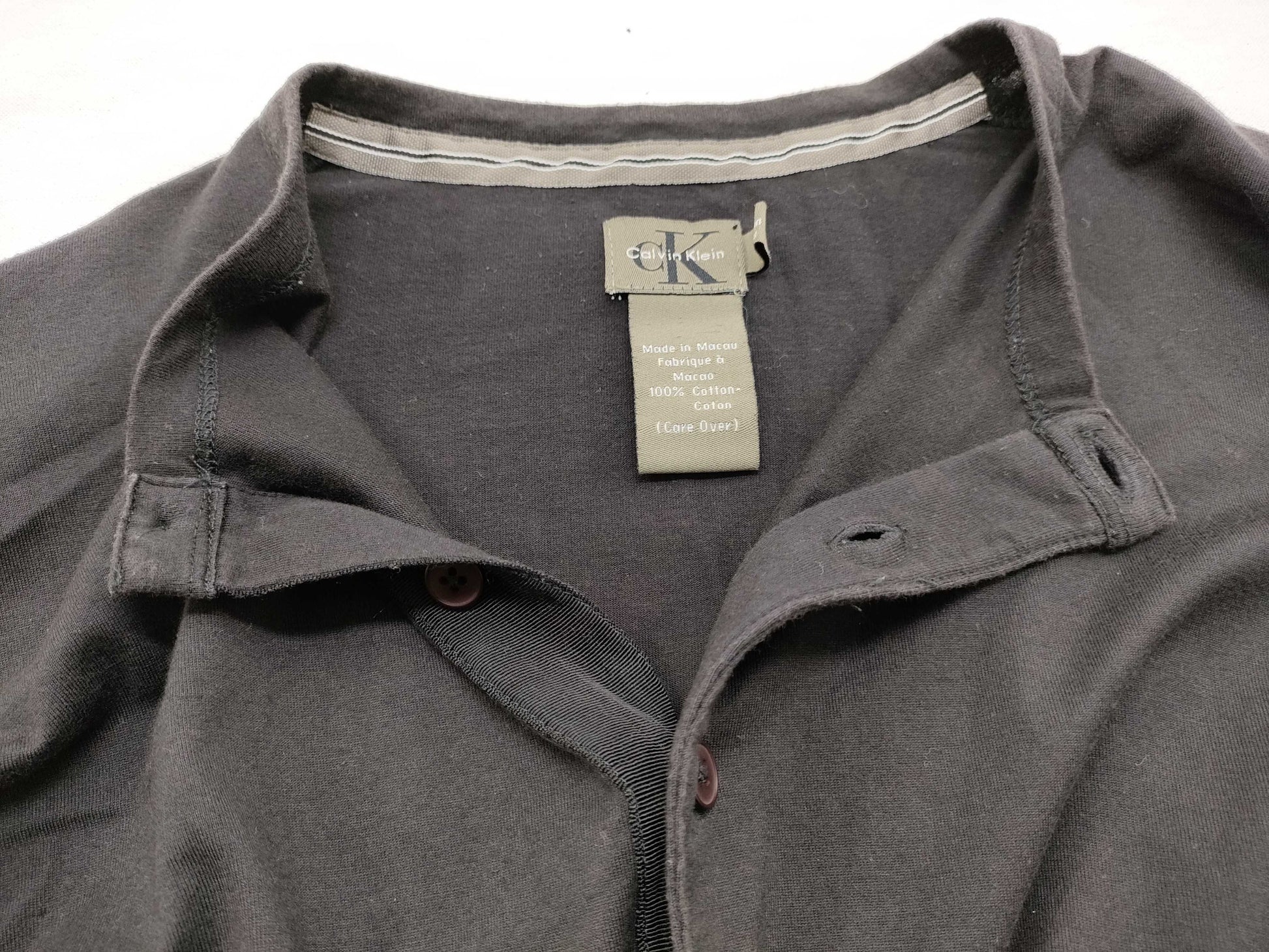 Calvin Klein Long T-Shirt Top Black M Top