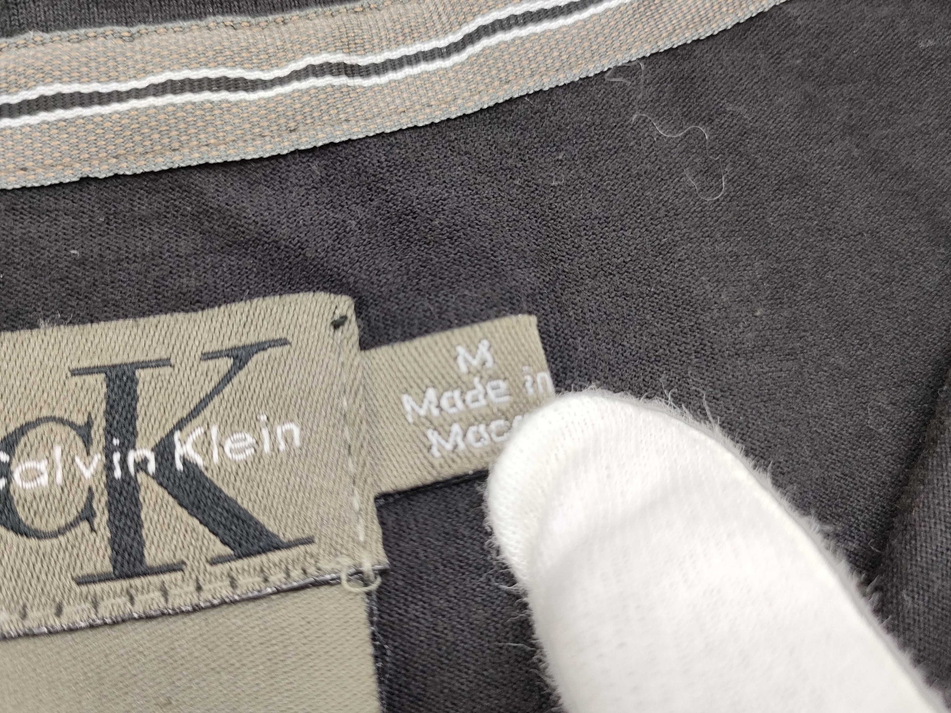Calvin Klein Long T-Shirt Top Black M Top