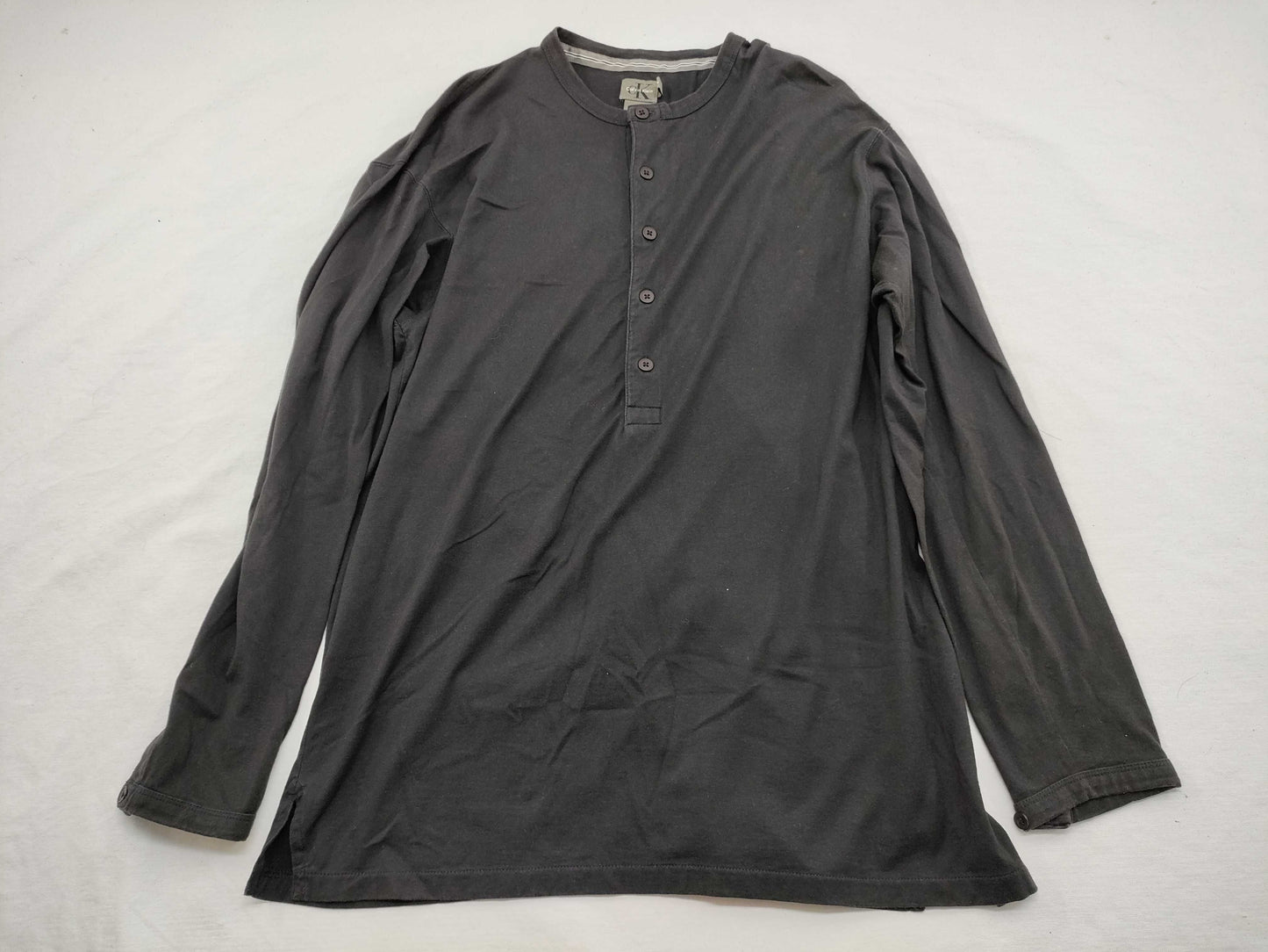 Calvin Klein Long T-Shirt Top Black M Top