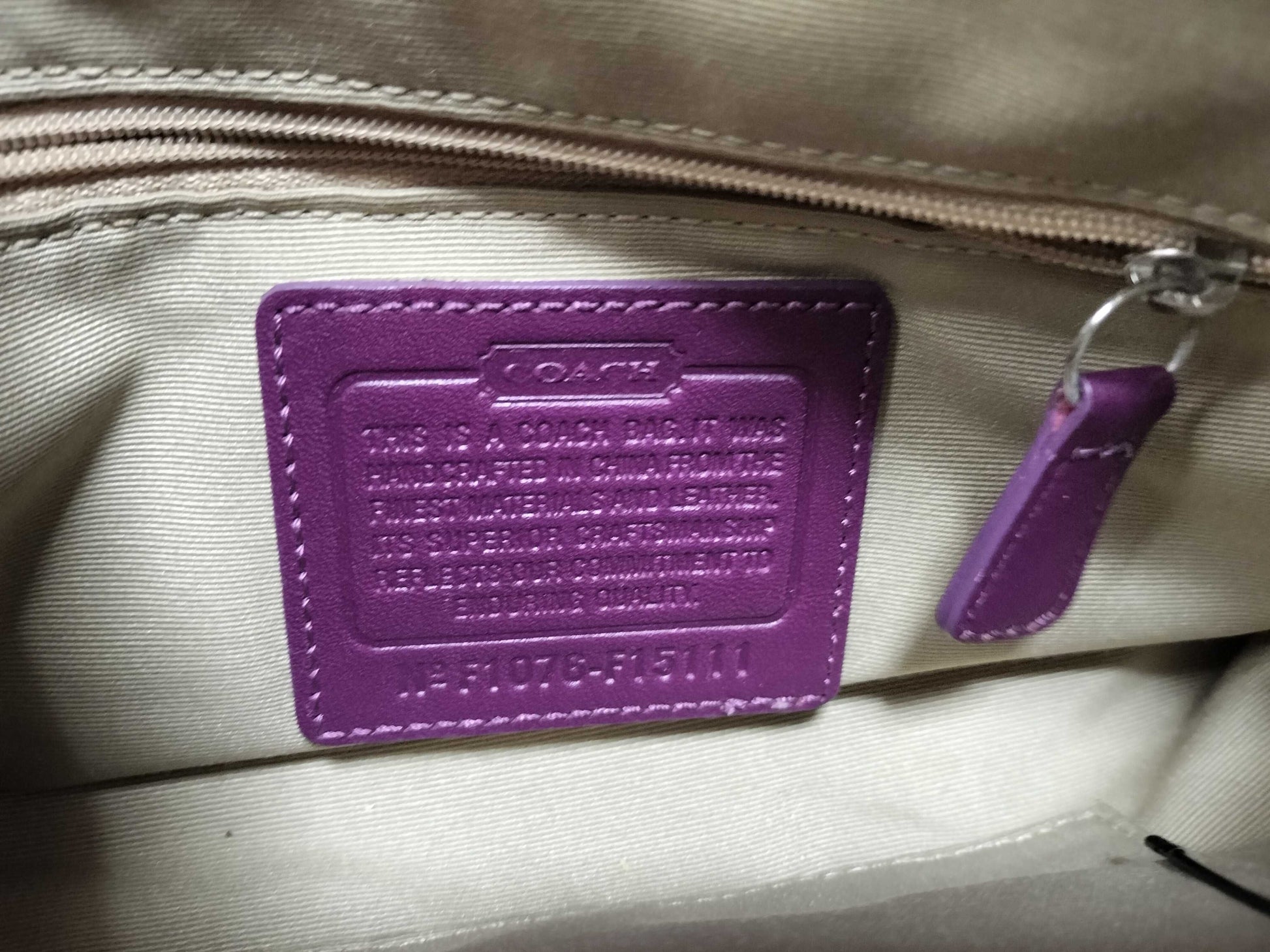 COACH Signature Coach Bag 3-Piece Handbag