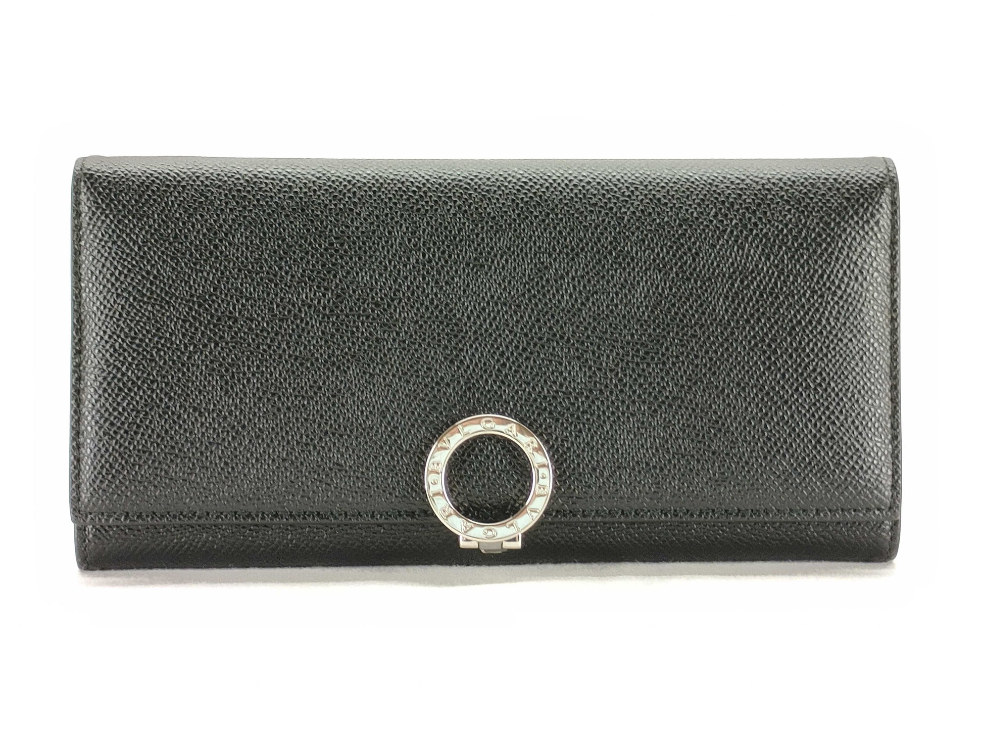 BVLGARI Bulgari Zero One Clip Long Wallet Black Wallet