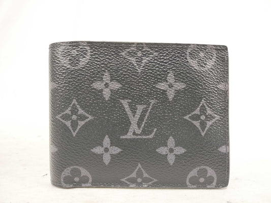 LOUIS VUITTON LV Monogram Eclipse Portefeuille Marco NM M62545 RFID Wallet