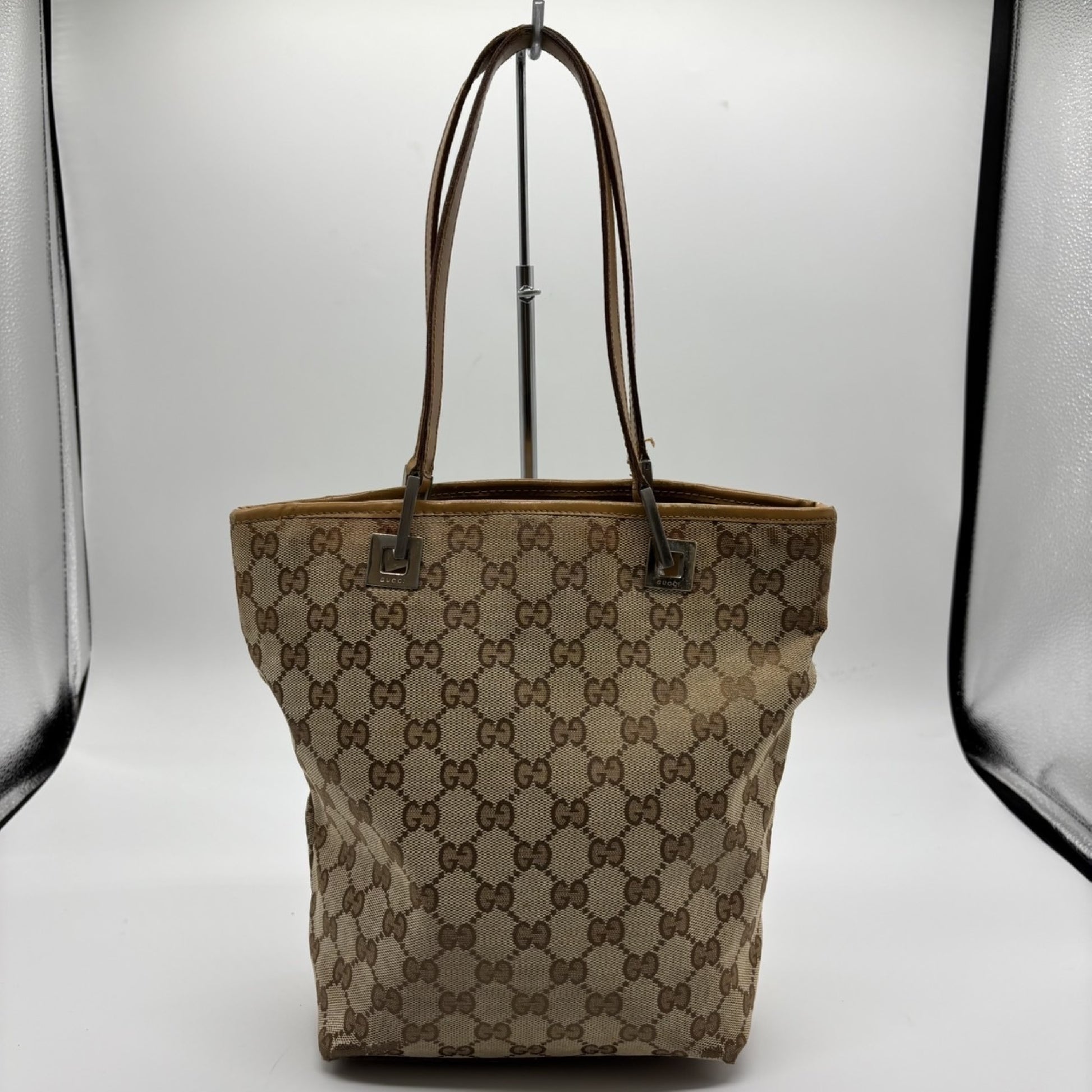 GUCCI GG Canvas Tote Bag 002 1099 Handbag