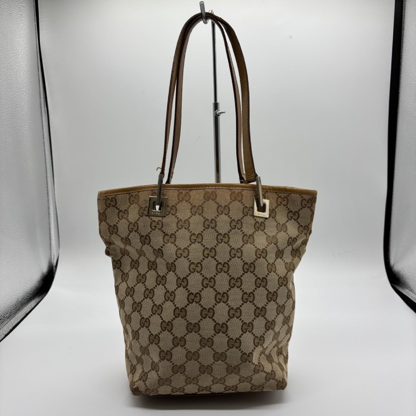 GUCCI GG Canvas Tote Bag 002 1099 Handbag