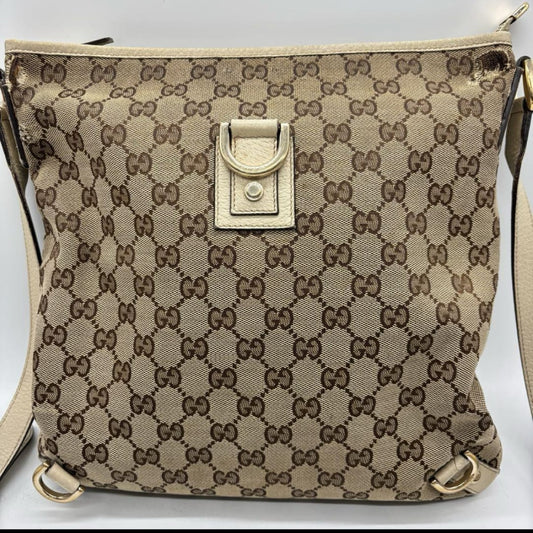 GUCCI GG Canvas Shoulder Beige 131326 Shoulder Bag