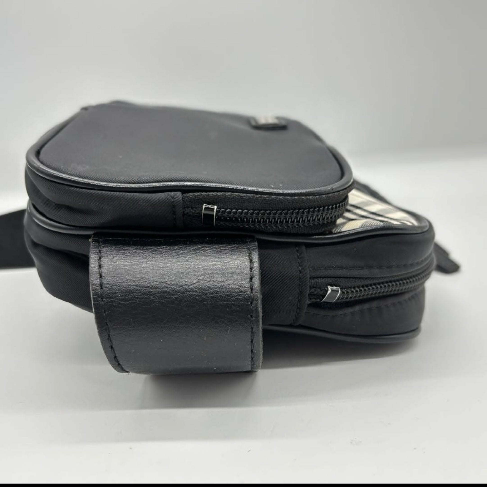 BURBERRY BLACK LABEL Black Body Bag Black Waist Bag