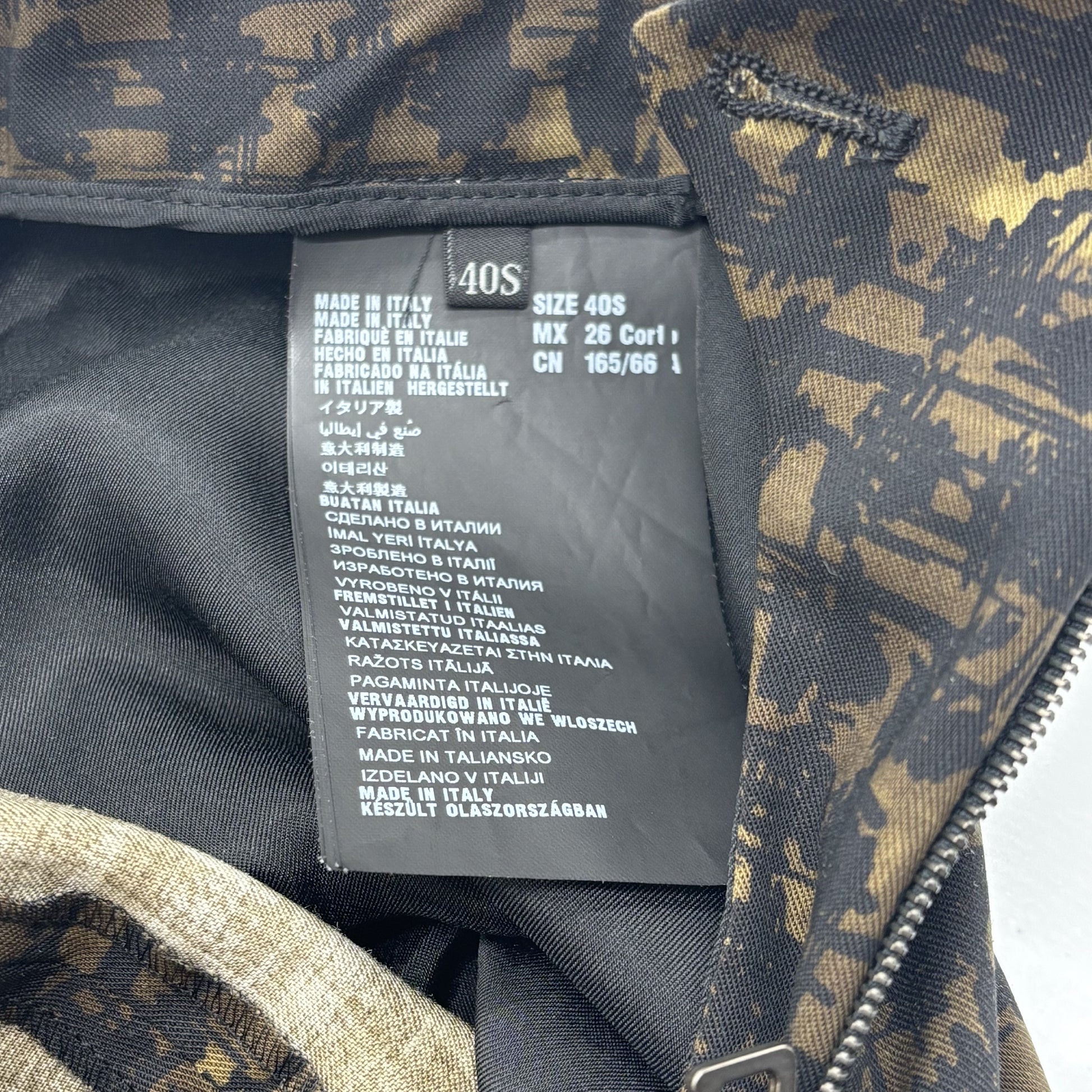 PRADA All-Over RN98339 AC81 2012 2355 Brown x Black 40S Pants