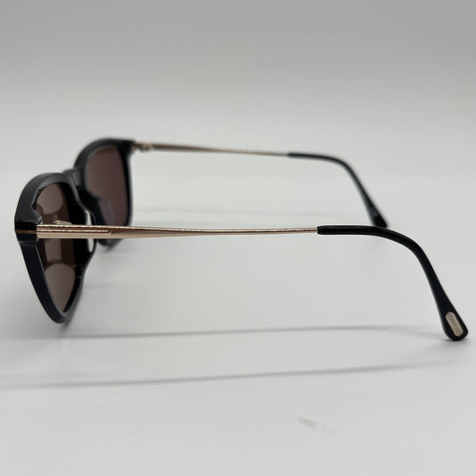 Tom Ford TF625-F Sunglasses Metal Black x Brown Sunglasses