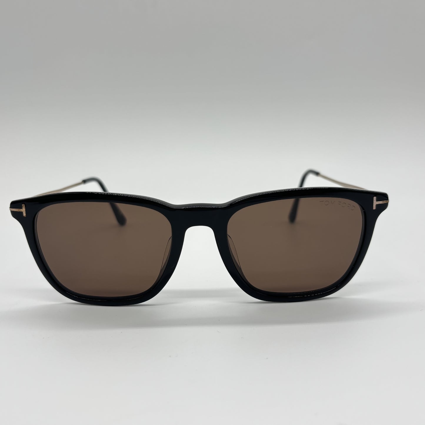 Tom Ford TF625-F Sunglasses Metal Black x Brown Sunglasses