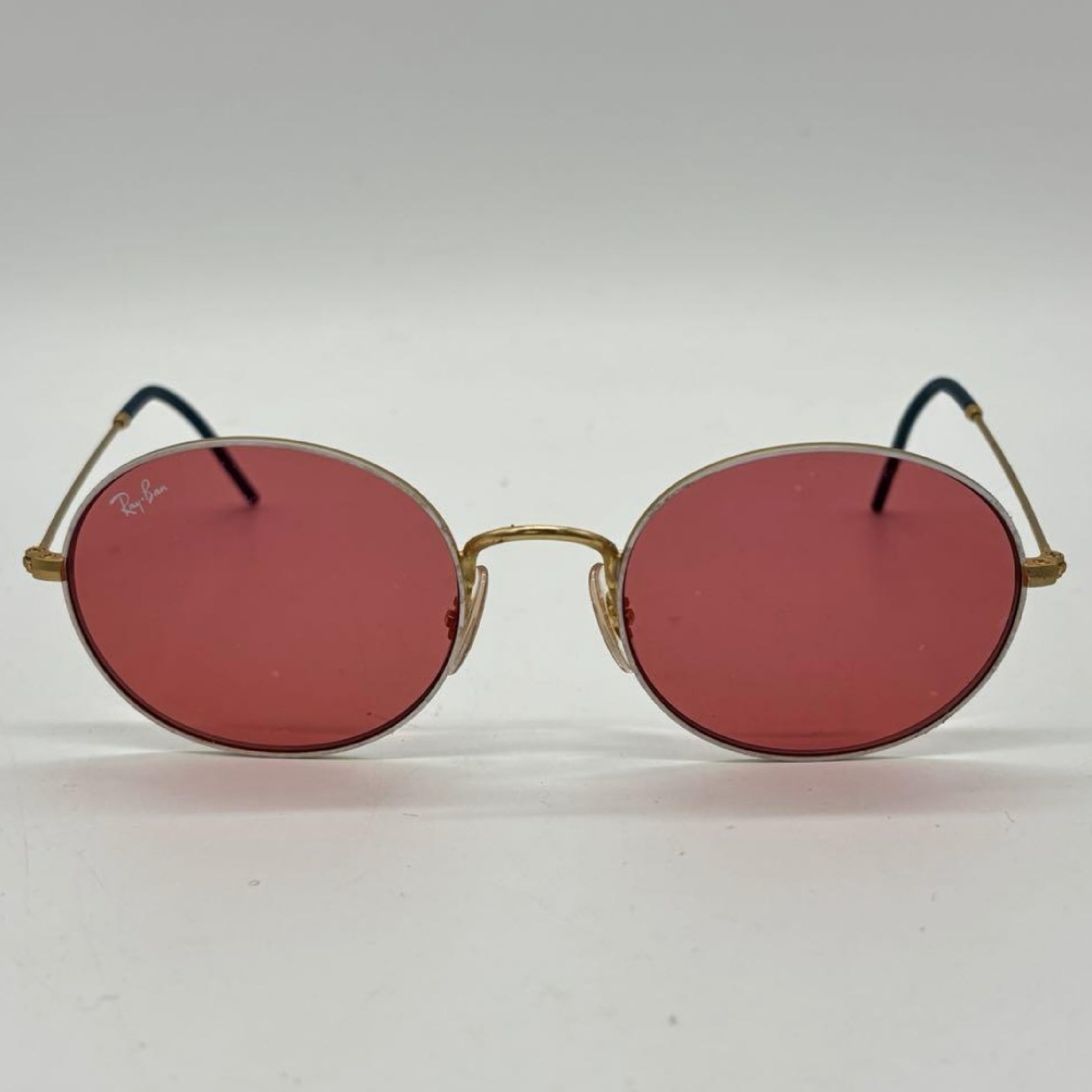 RayBan Sunglasses Round Gold Metal x Pink Sunglasses