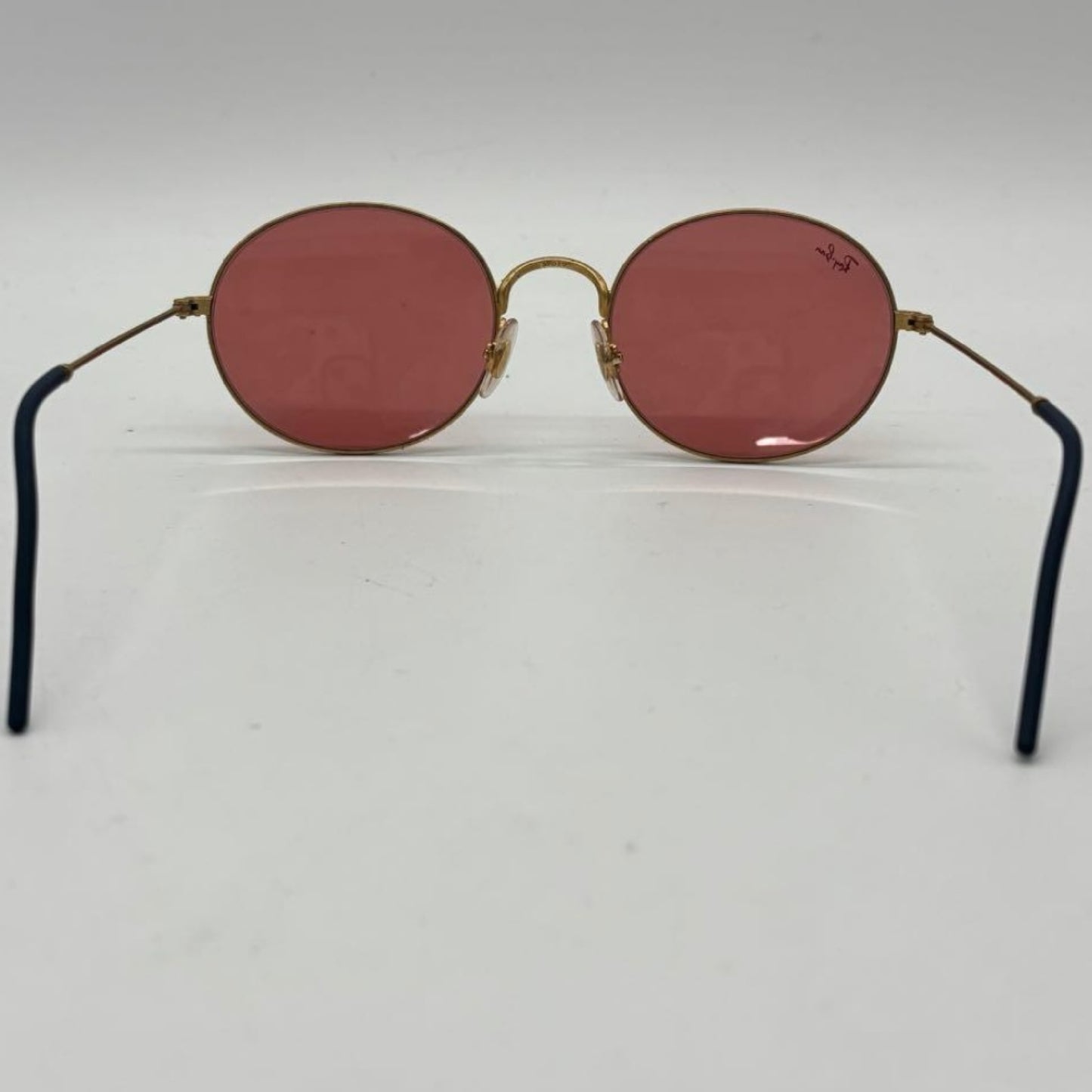 RayBan Sunglasses Round Gold Metal x Pink Sunglasses