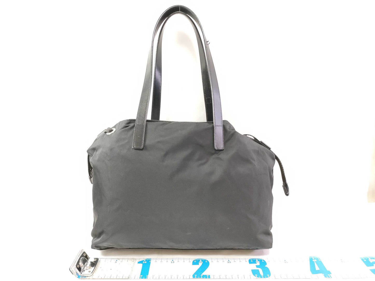 PRADA Prada nylon handbag leather handbag