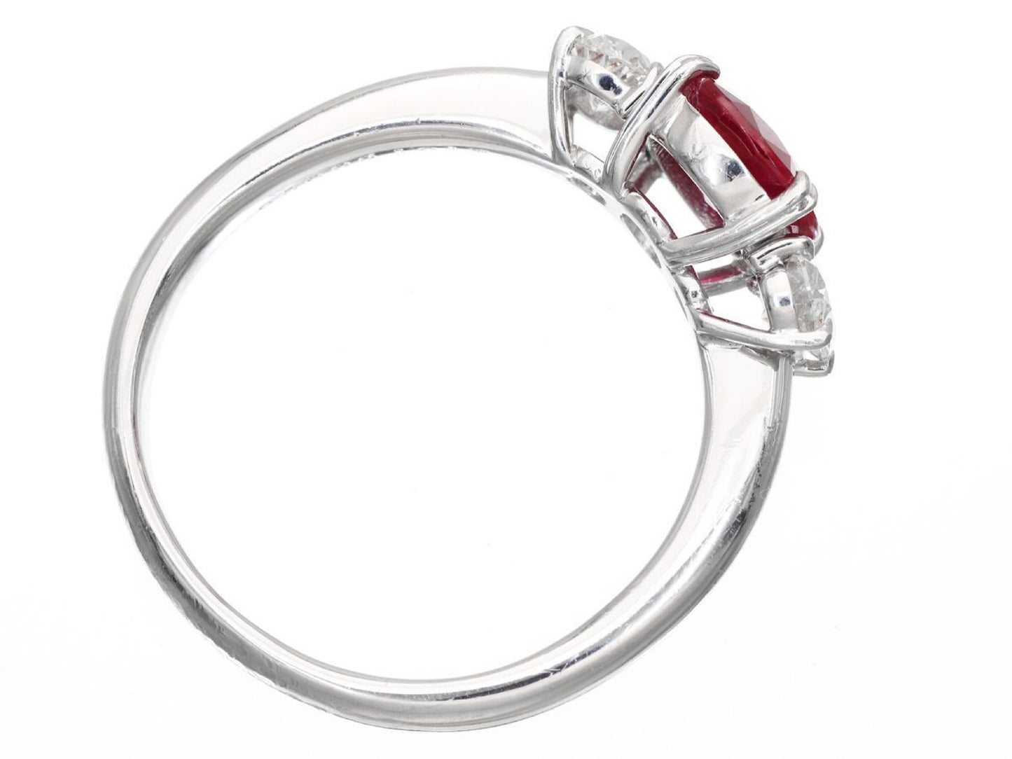 R1.61ct D0.608ct Pt900 6.9g Ring