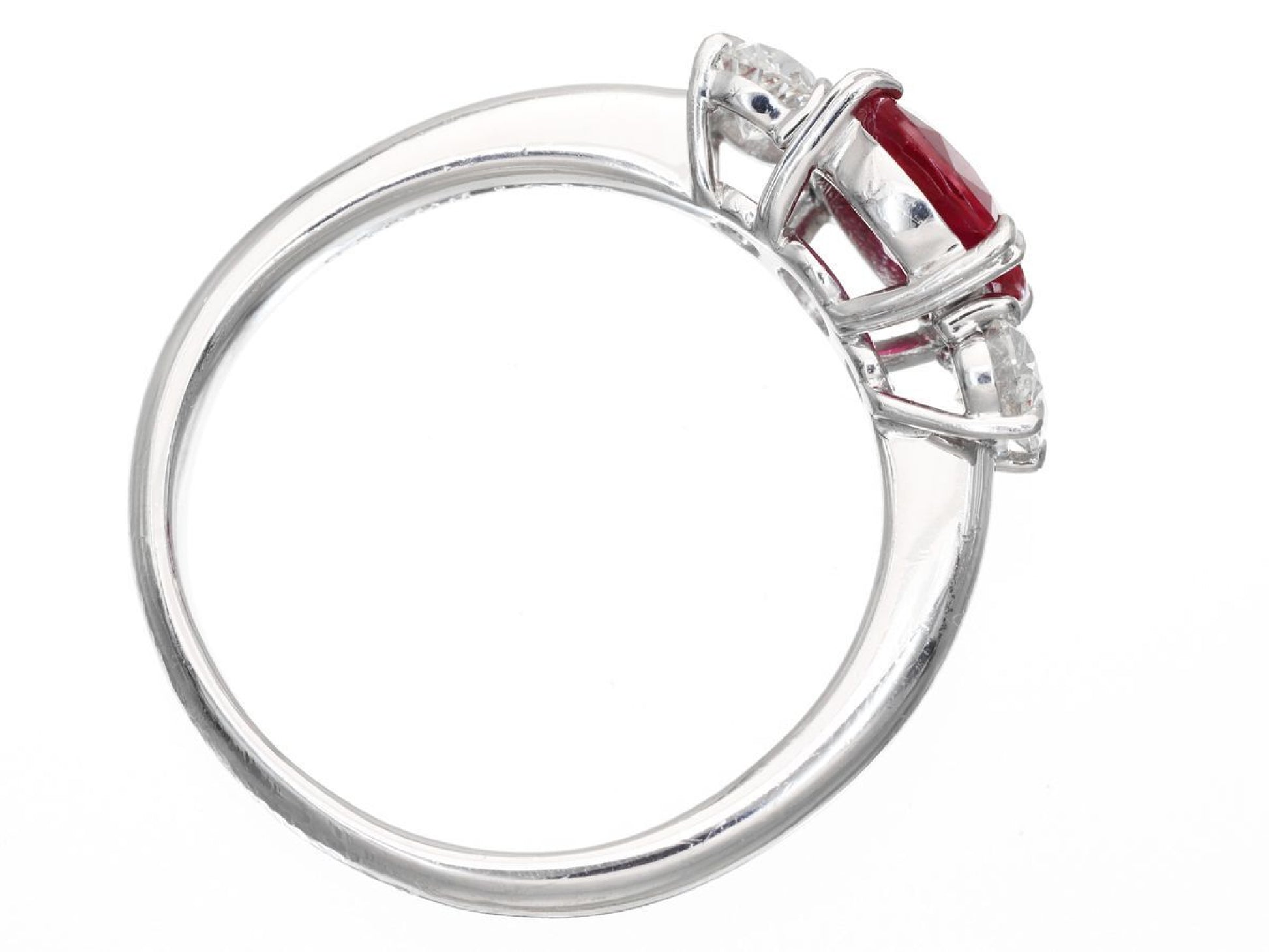 R1.61ct D0.608ct Pt900 6.9g Ring