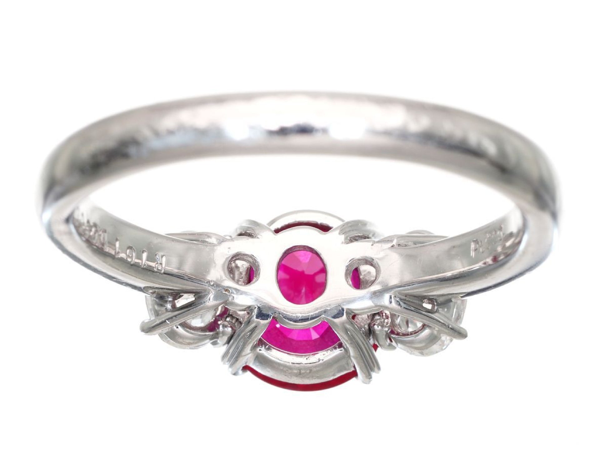R1.61ct D0.608ct Pt900 6.9g Ring