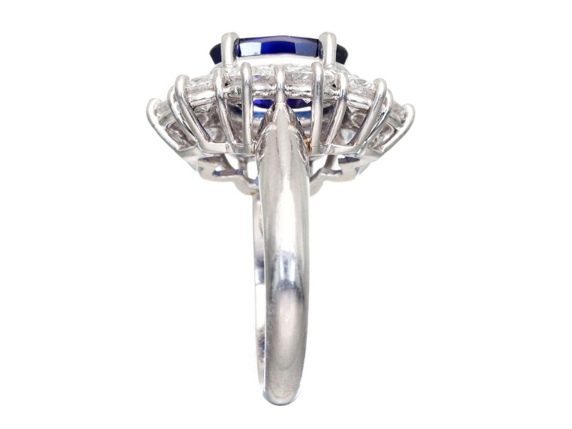 S2.72ct D1.90ct Pt900 7.8g Ring