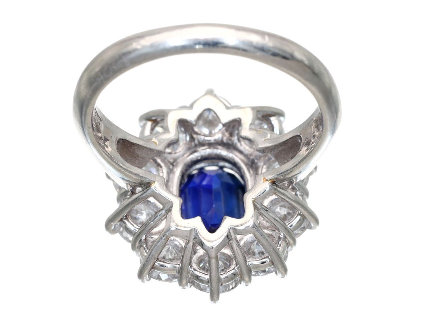 S2.72ct D1.90ct Pt900 7.8g Ring